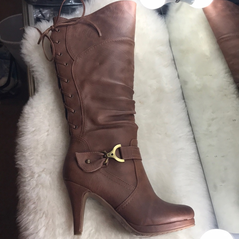 NWOB Top Moda Vegan Leather Tall Boots 8.5
